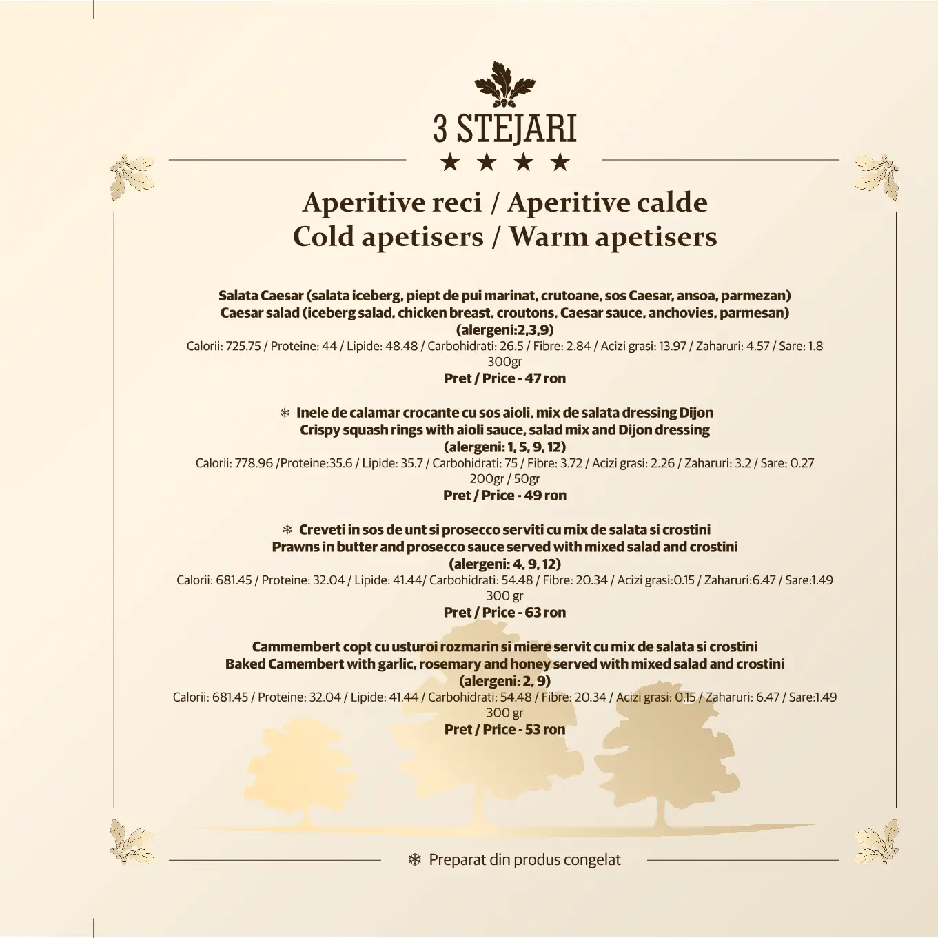 Meniu restaurant 3 stejari Brasov 2025 5