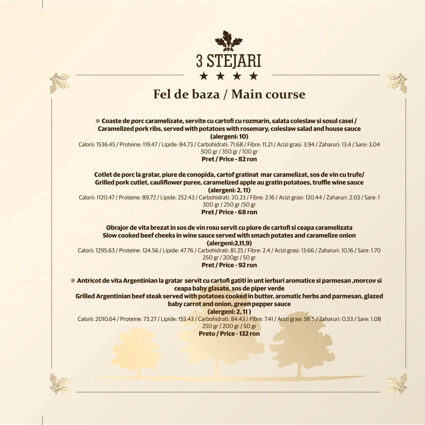 Meniu restaurant 3 stejari Brasov 2025 7